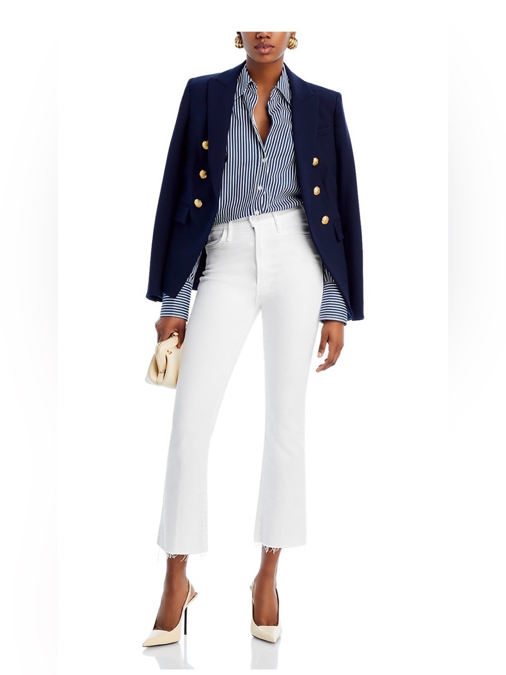 MOTHER-The Hustler Ankle Fray Jeans